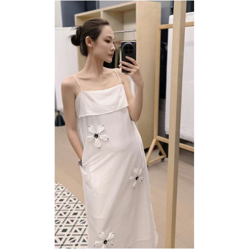 Meiyang s five petal flower dress in stock Lyocell Tencel strapless camisole dress Friday image 1