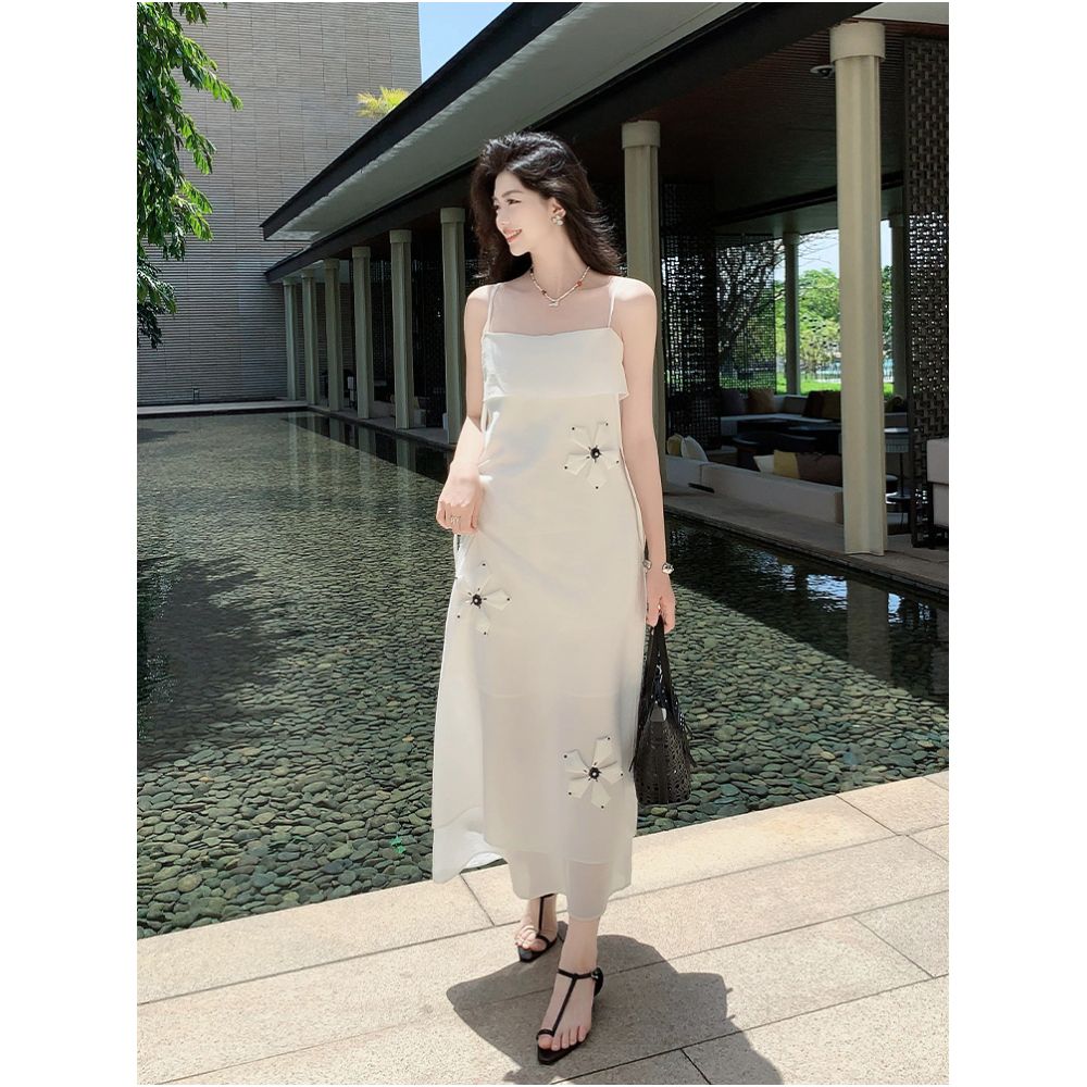 Meiyang s five petal flower dress in stock Lyocell Tencel strapless camisole dress Friday image 2