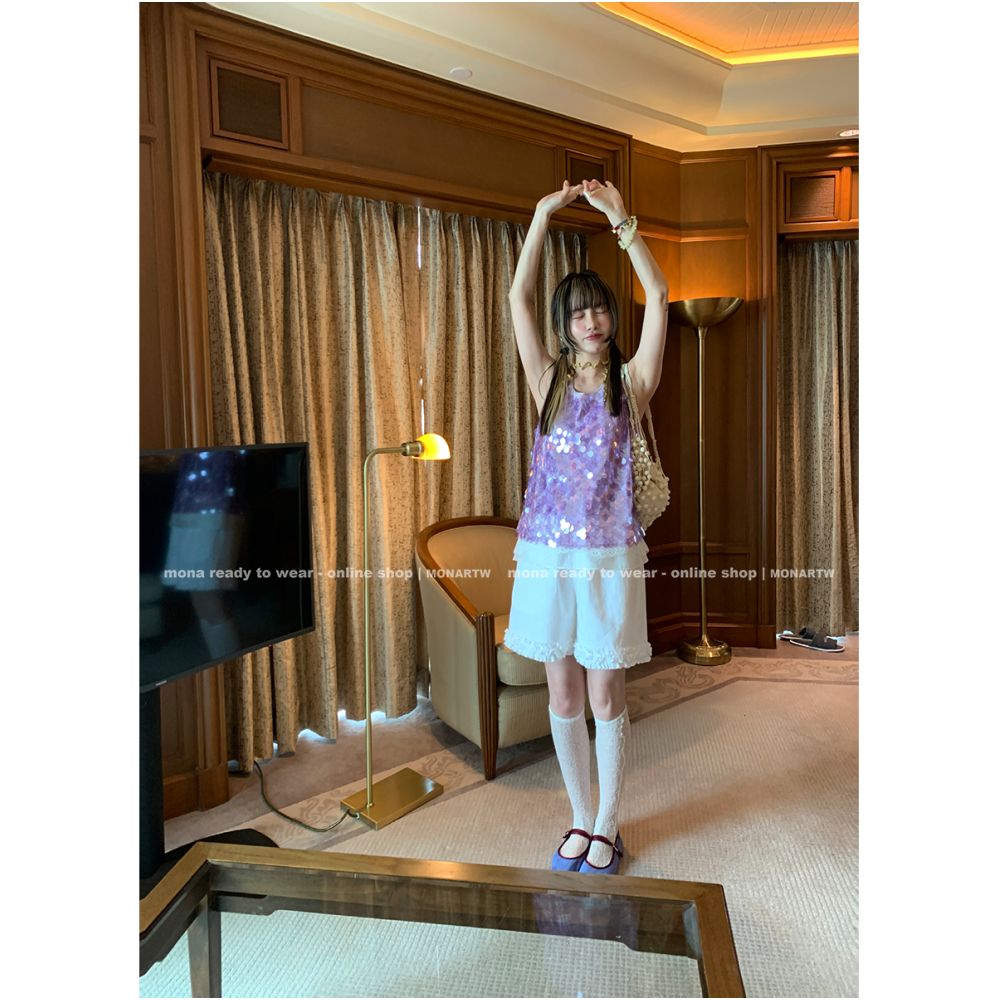 ASAYA5440 – Cloudy Ruffle Cottage Set ☁️🤍