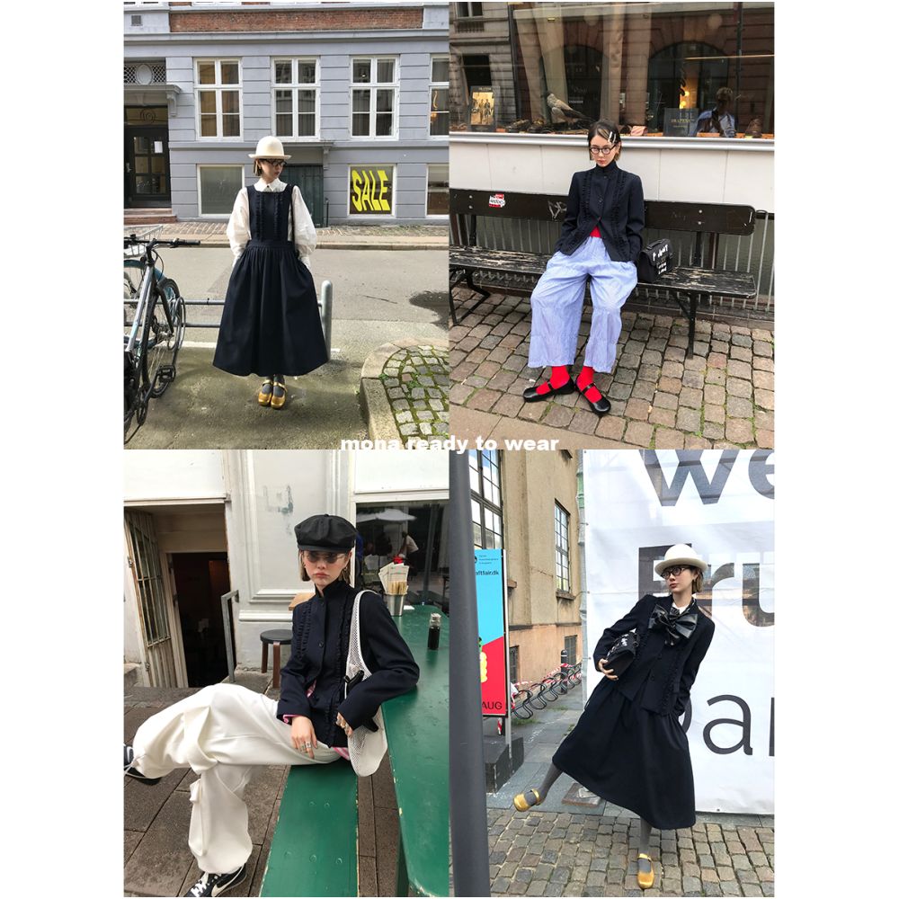 MONA classic fashion temperament high end sense suit jacket black fungus dress petite 2025 new style image 1