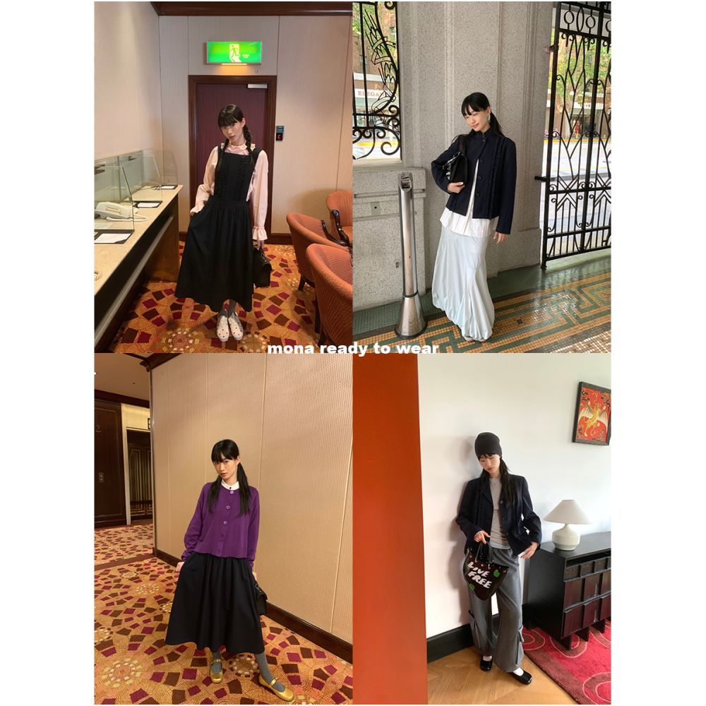 MONA classic fashion temperament high end sense suit jacket black fungus dress petite 2025 new style image 3