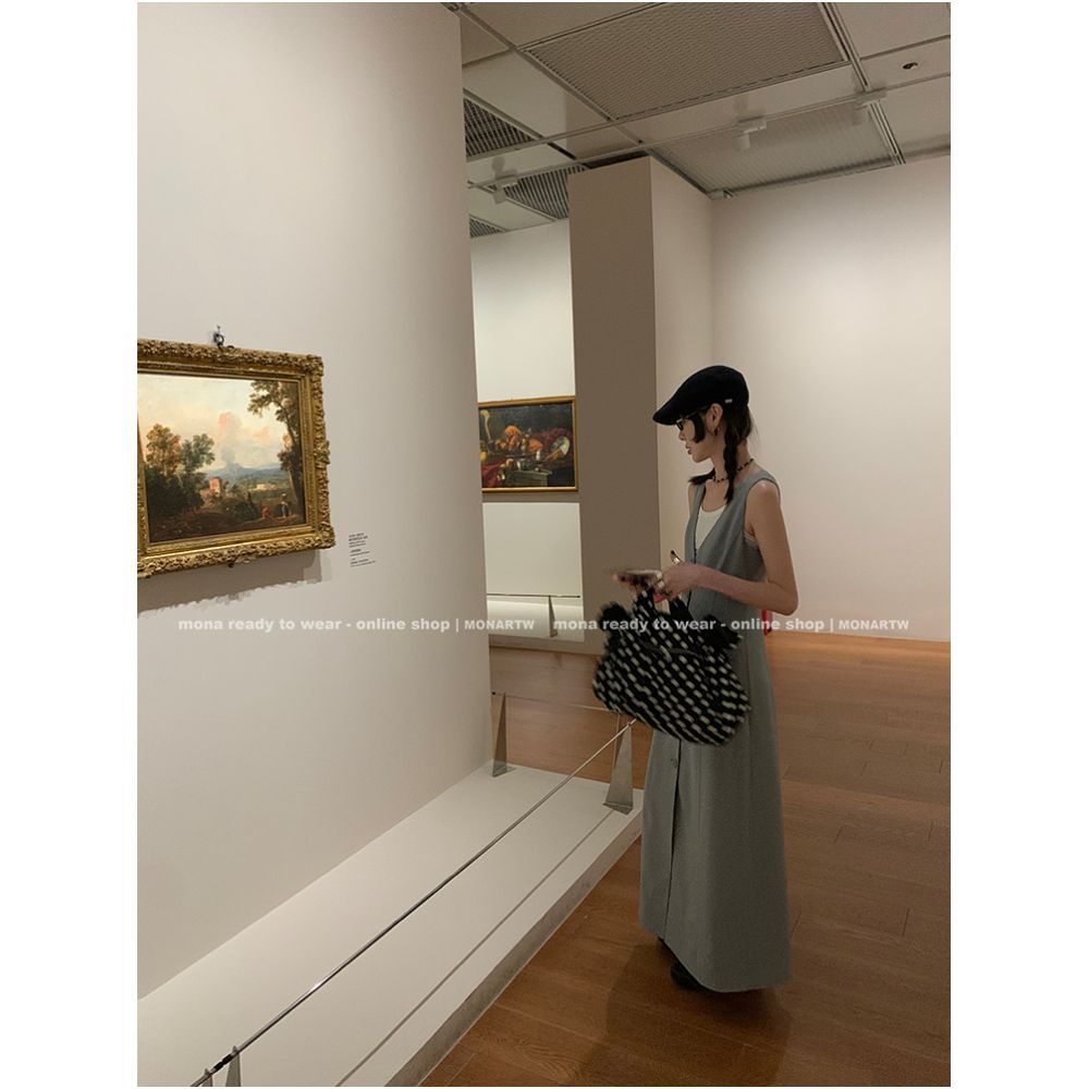 ASAYA5442 – Artisanal Minimal Sleeveless Dress 🎨✨