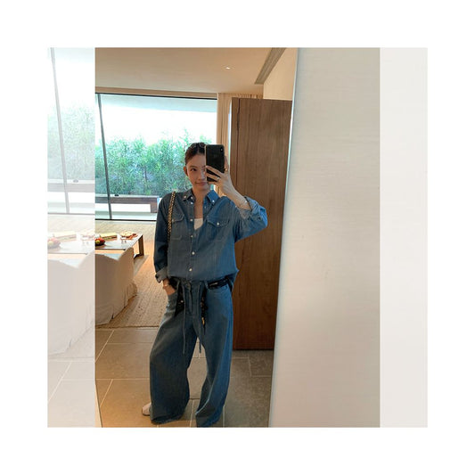 ASAYA5458 – Raw Denim Ease Set 🧵💙