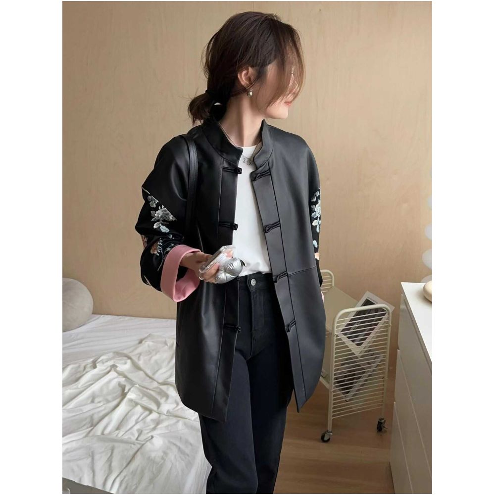 ASAYA5479 – Noir Blossom Oriental Jacket 🖤🌸