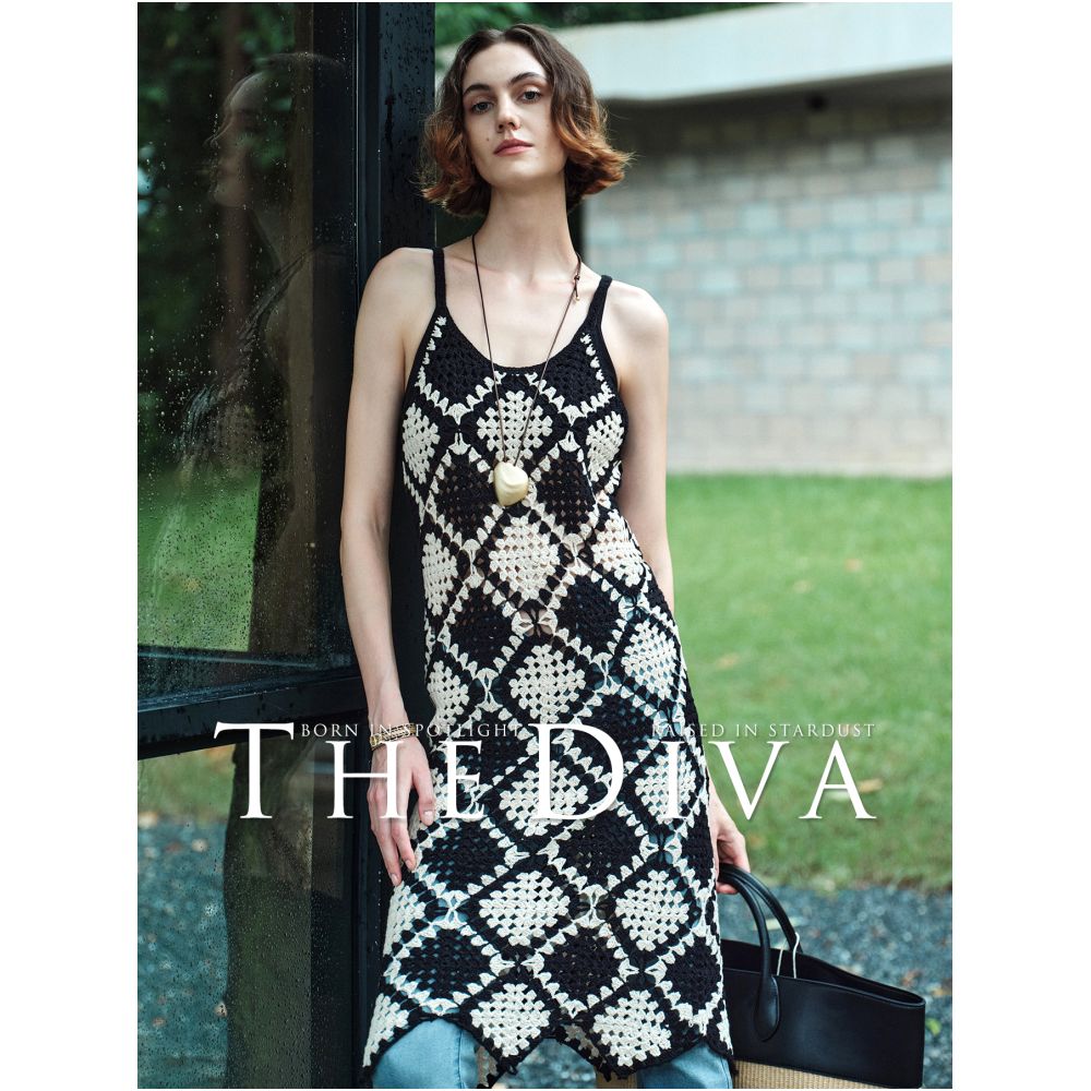 ASAYA5509 – Noir Crochet Muse 🖤🤍