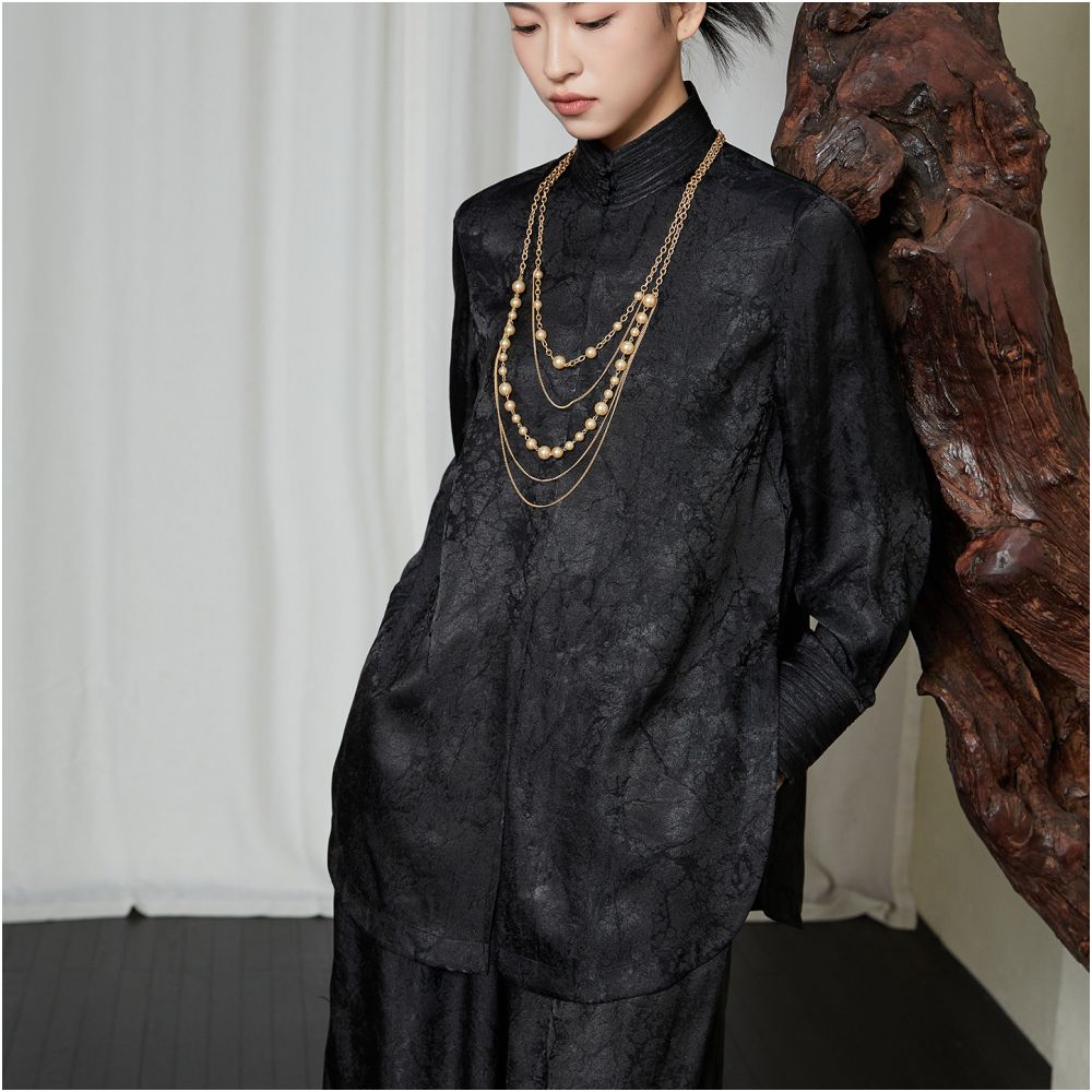 ASAYA5518 – Ethereal Oriental Shirt 🤍🌿