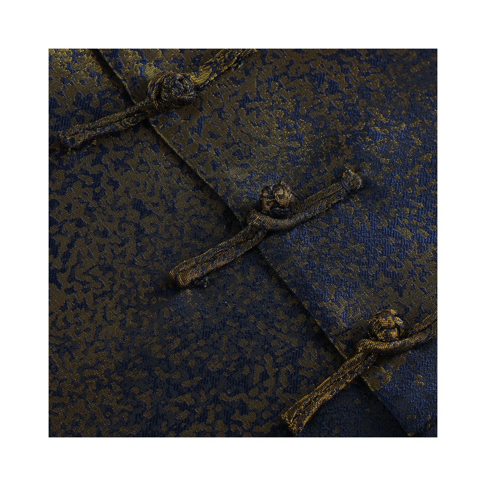 Tang style men s spring and autumn Chinese style retro modified disco collar top gilded jacquard China Chic coat image 3