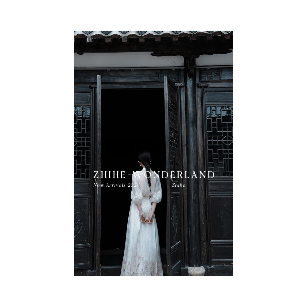 Wuyan Yihe Xueyuan New Chinese Soft Yarn Embroidered Top Jacquard Embroidered Bead Horse Face Skirt Set image 3