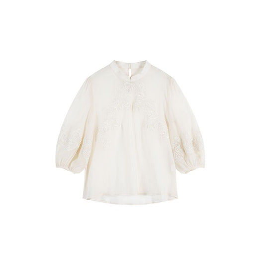 ASAYA5533 – Snow Blossom Embroidered Set ❄️🤍