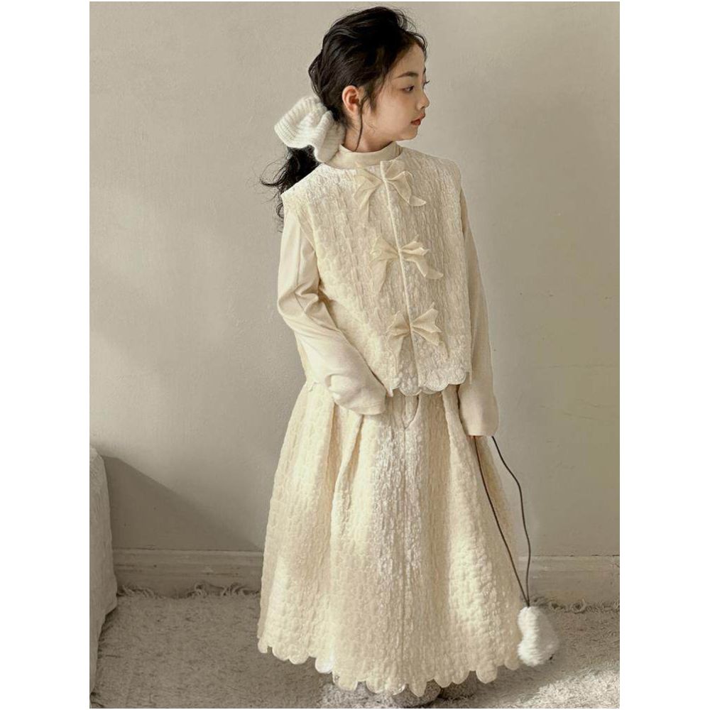 Girls set 2026 new style children s new Chinese style vest high end feeling big children s small fragrant skirt New Year clothes image 2