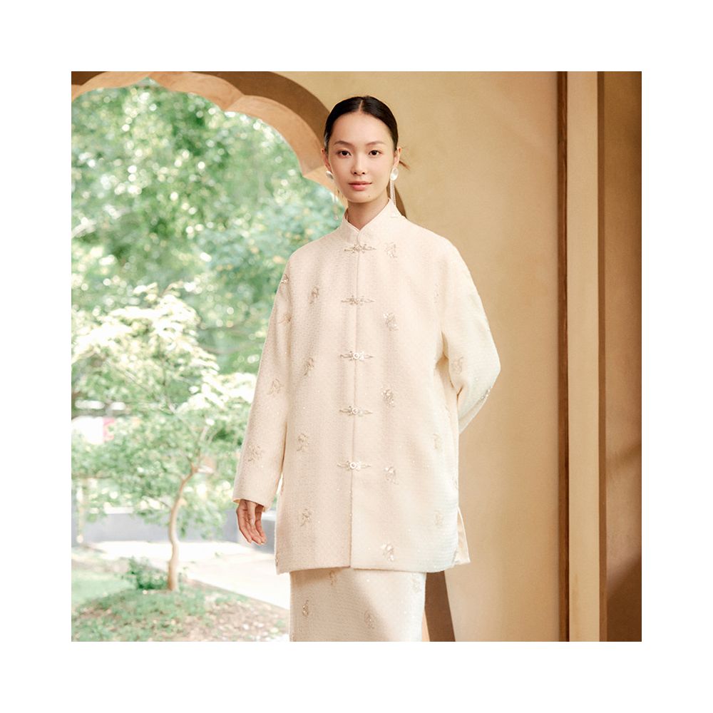 ASAYA5558 – Pearl Whisper Oriental Jacket ✨🤍