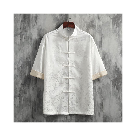 ASAYAHOMME1530 – Classic Tang Short Sleeve Shirt ☁️🖤
