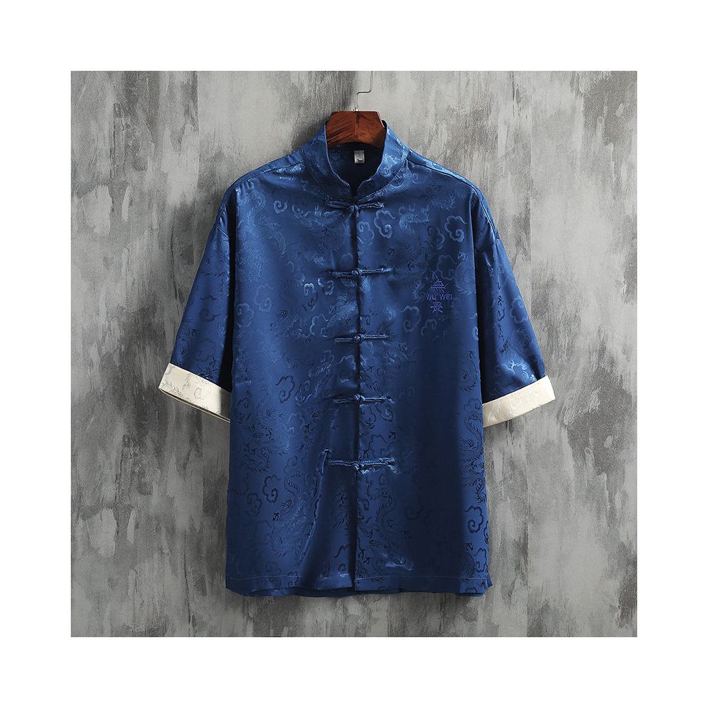 ASAYAHOMME1530 – Classic Tang Short Sleeve Shirt ☁️🖤