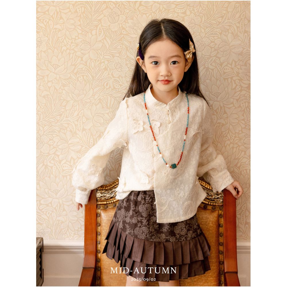 Add Q Original Old Painting Silk Dream New Chinese Heavy Industry Embroidery Half Skirt A line Hundred Fold Short Skirt Girl s Treasure Mid Autumn Festival image 1