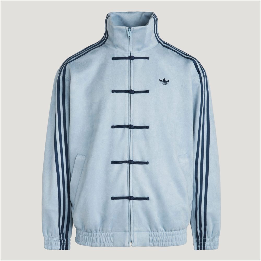 ASAYAHOMME1561 – Neo Tang Suede Track Jacket 🐉🖤