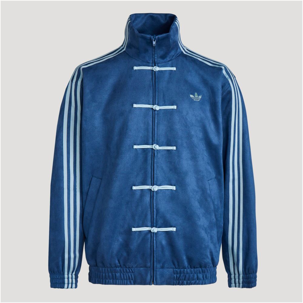 ASAYAHOMME1561 – Neo Tang Suede Track Jacket 🐉🖤