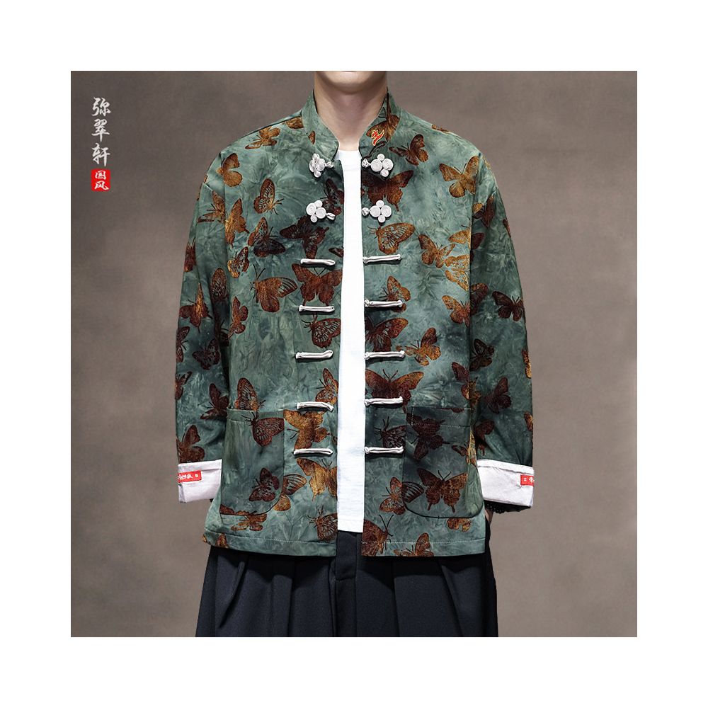 ASAYAHOMME1563 – Butterfly Tang Art Jacket 🦋🧧