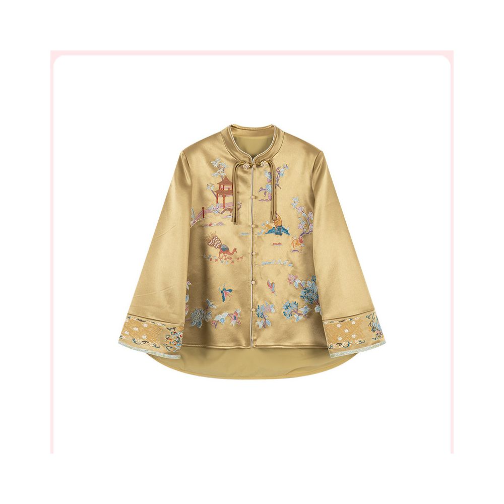 ASAYA5591 – Golden Heritage Silk Set ✨🏮