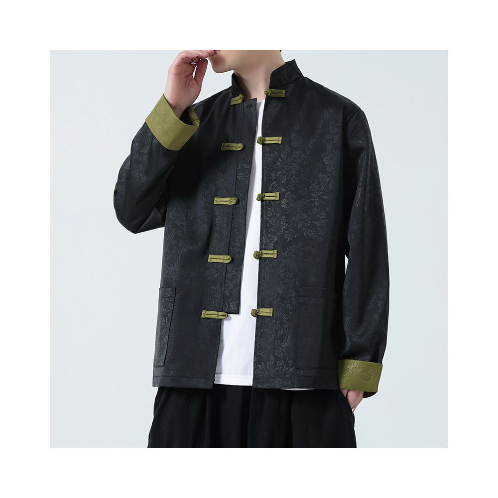 ASAYAHOMME1565 – Heritage Jacquard Frog Jacket 🐉🧧