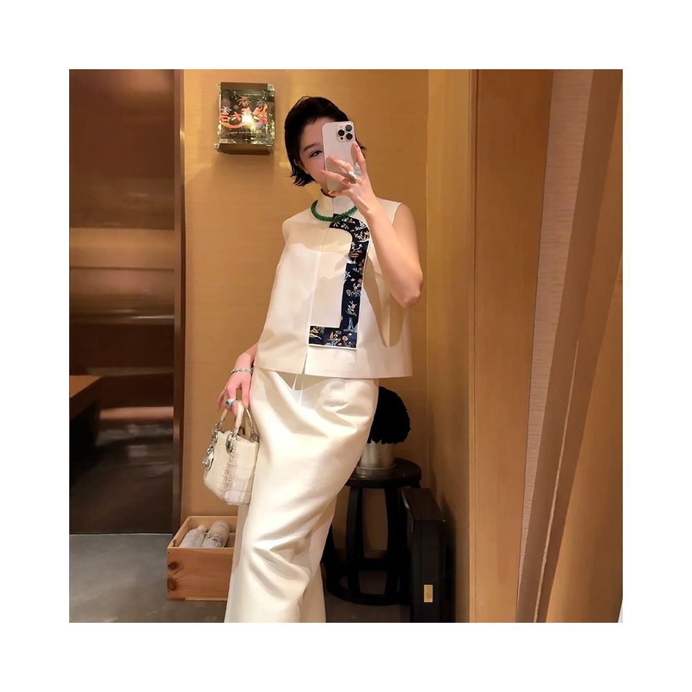 ASAYA5612 – Heritage Ivory Embroidered Set 🕊️✨