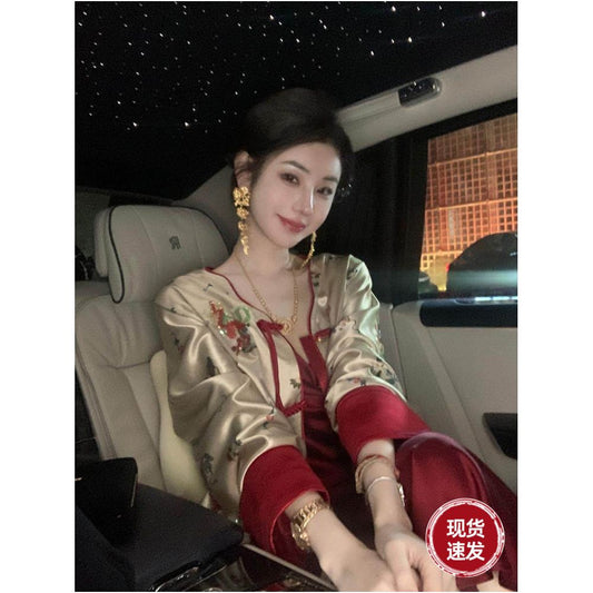 ASAYA5635 – Imperial Silk Charm Jacket ✨🌸