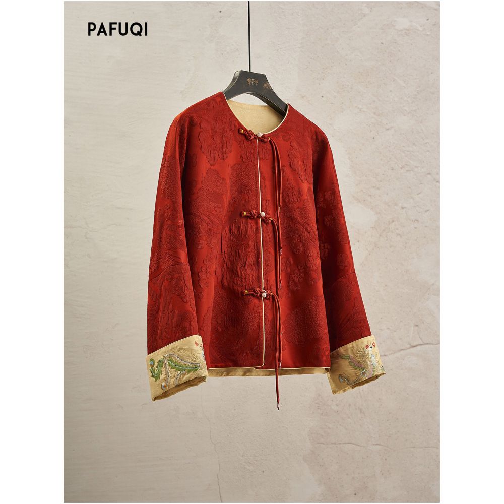 ASAYA5684 – Oriental Phoenix Jacquard Jacket 🐦🔥
