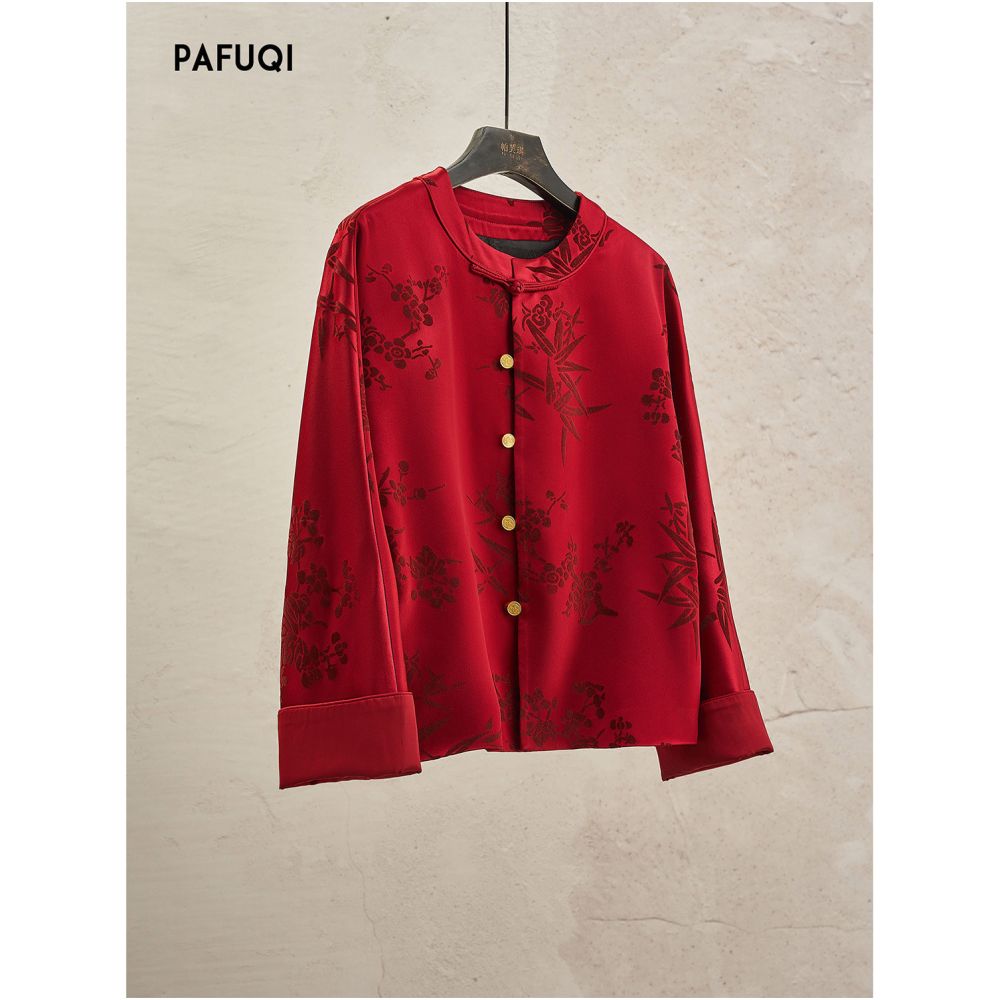 ASAYA5686 – Crimson Heritage Tang Jacket ❤️✨