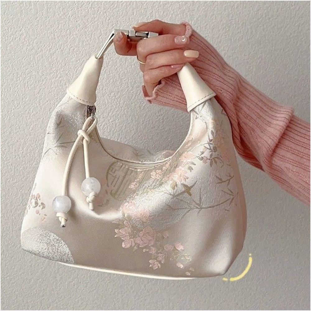Chinese style silk embroidery cheongsam bag for women 2025 new style summer crossbody dumpling bag ancient style new Chinese style handbag image 1
