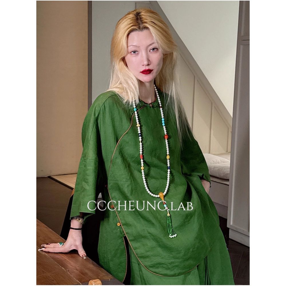 ASAYA5779 – Serene Oriental Linen Set 🌿🕊️