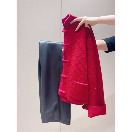 ASAYA5781 – Ruby Classic Cheongsam Knit ❤️🧧