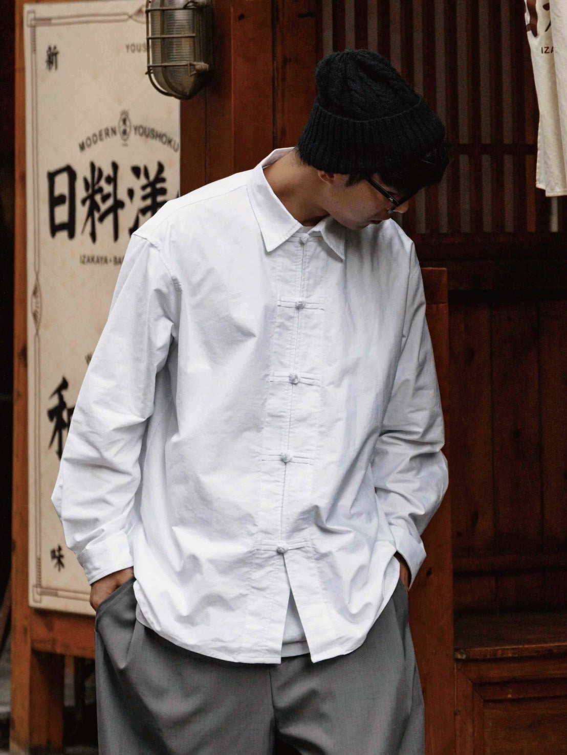ASAYA4885 – Zen Collar Cotton Shirt 🌿👔