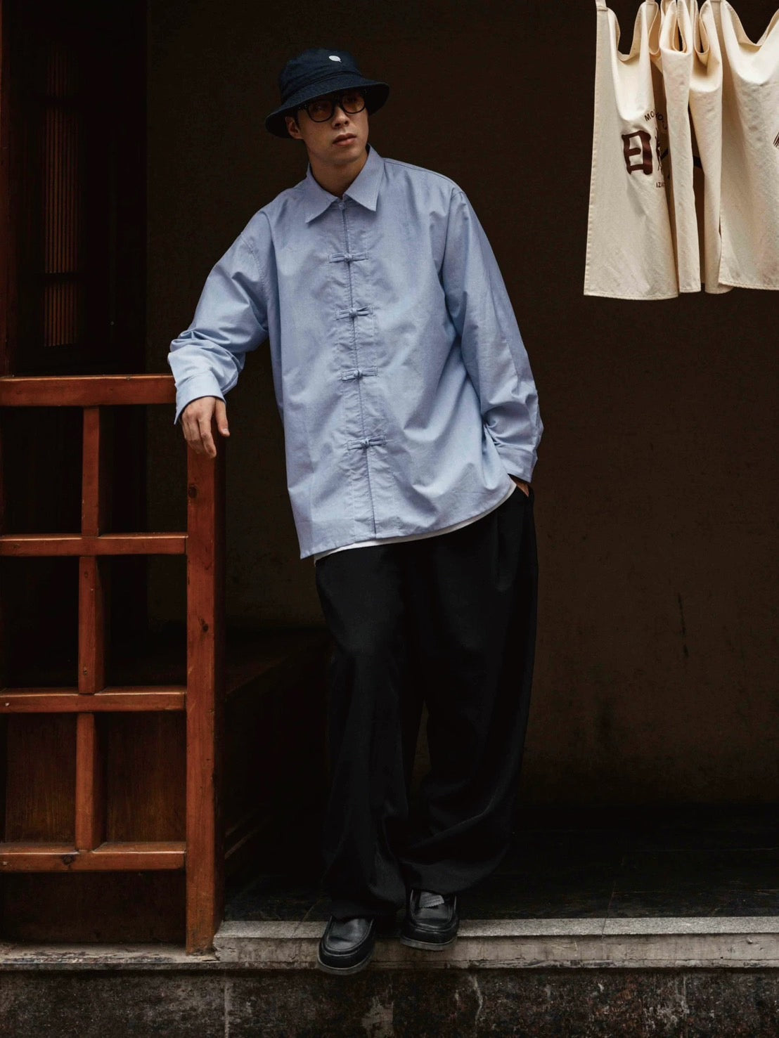 ASAYA4885 – Zen Collar Cotton Shirt 🌿👔
