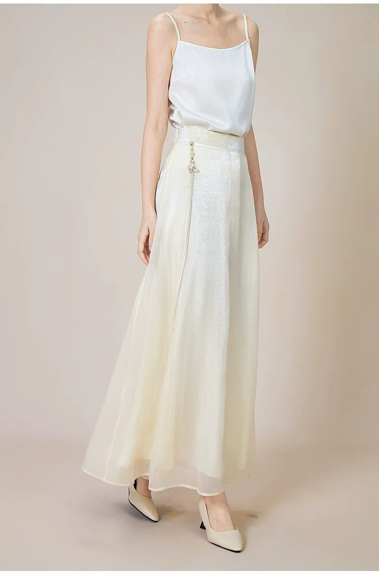 ASAYA4901 – Oriental Grace Wide-Leg Skirt 🌸✨