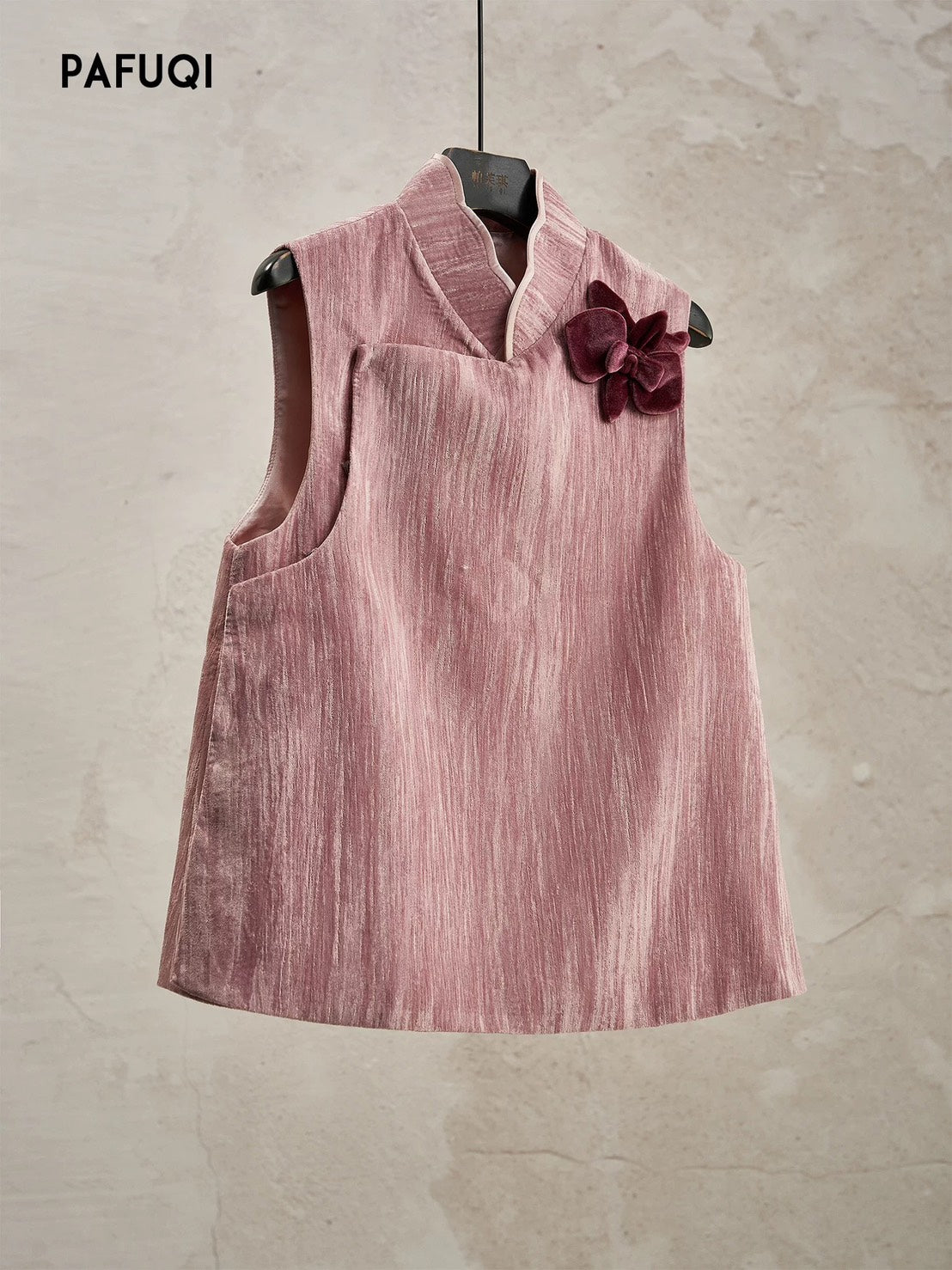 ASAYA4905 – Rose Velvet Blossom Top 🌸✨