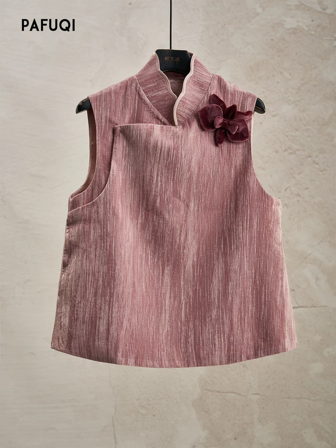 ASAYA4905 – Rose Velvet Blossom Top 🌸✨